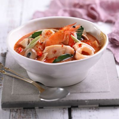 210D Red Tom Yum Seafood Soup